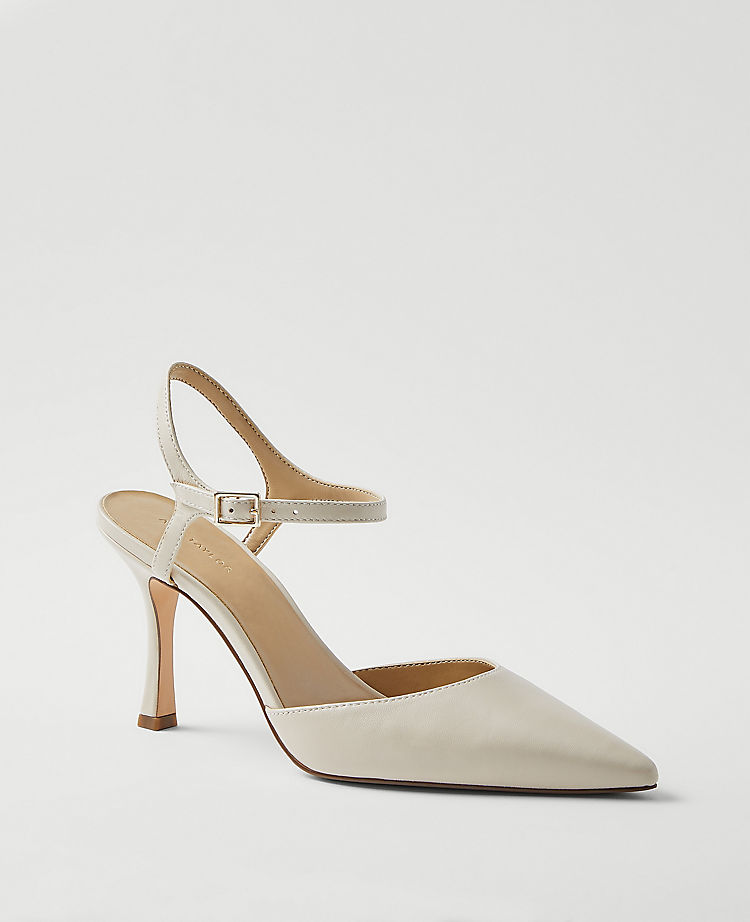 Two Piece Leather Pumps