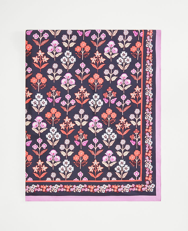 Floral Silk Scarf