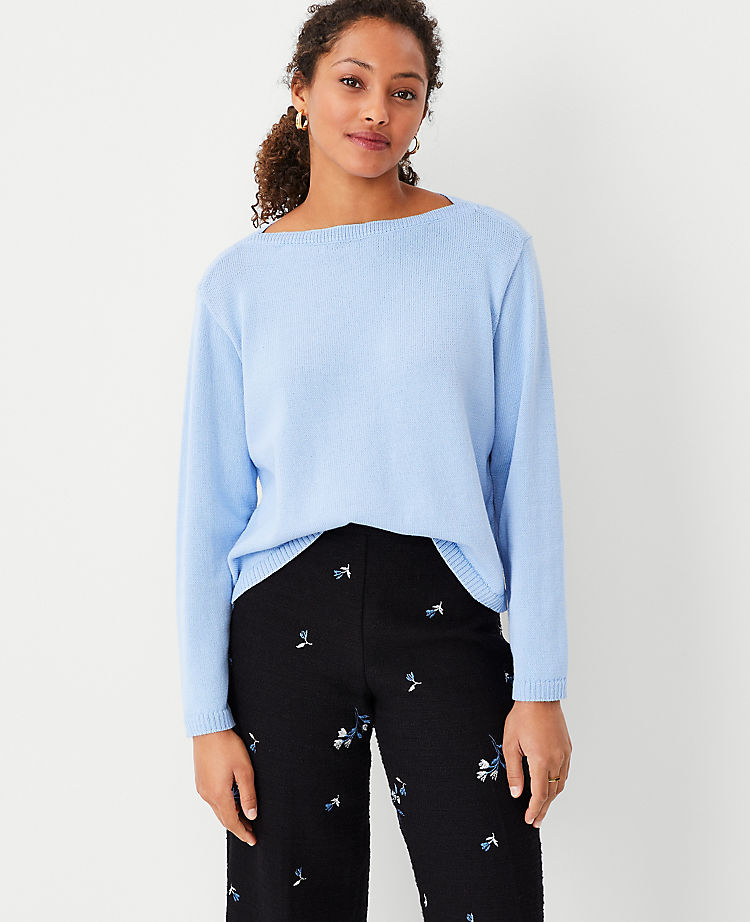 Relaxed Boatneck Sweater