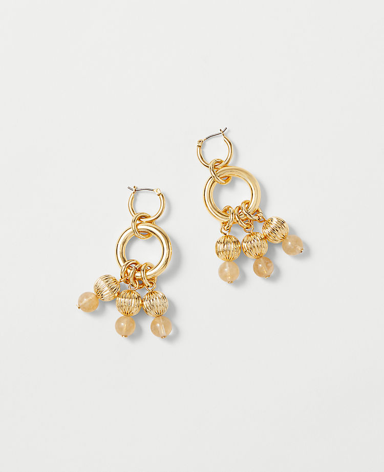 Beaded Ball Drop EarRings