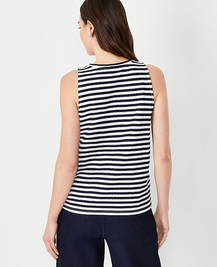 Striped Jacquard Tank Top