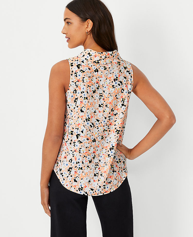 Floral Cowl Neck Top