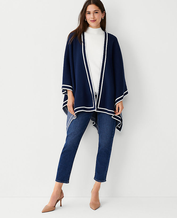 Tipped Open Poncho