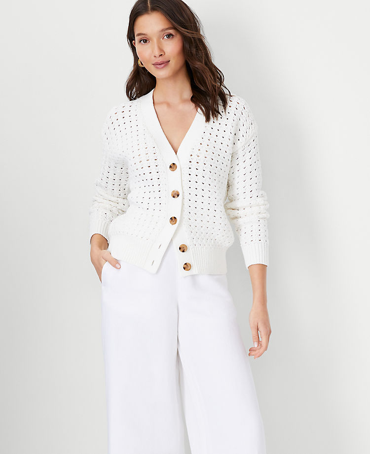 Geo Stitch Cardigan