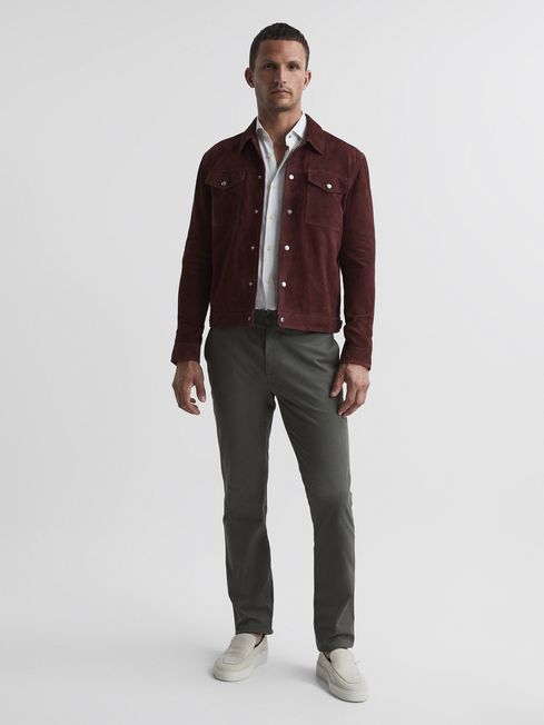 Jagger Suede Trucker Jacket