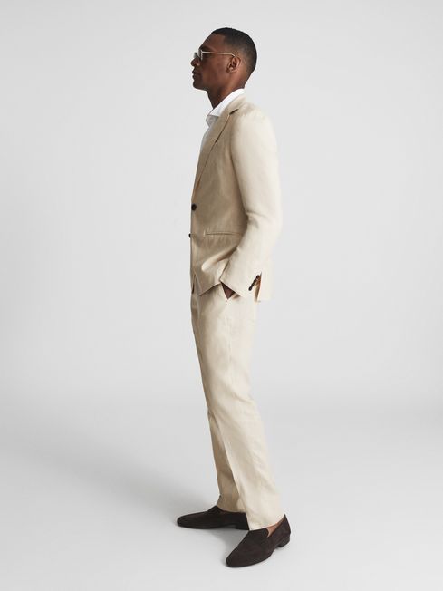 Kin Single Breasted Linen Blazer
