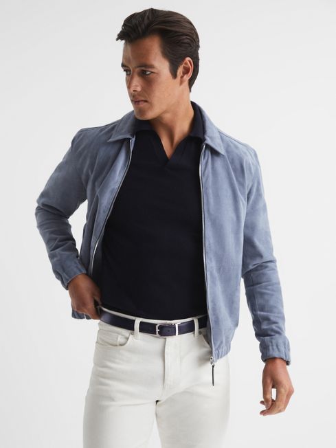 Aldwych Reversible Leather And Suede Belt