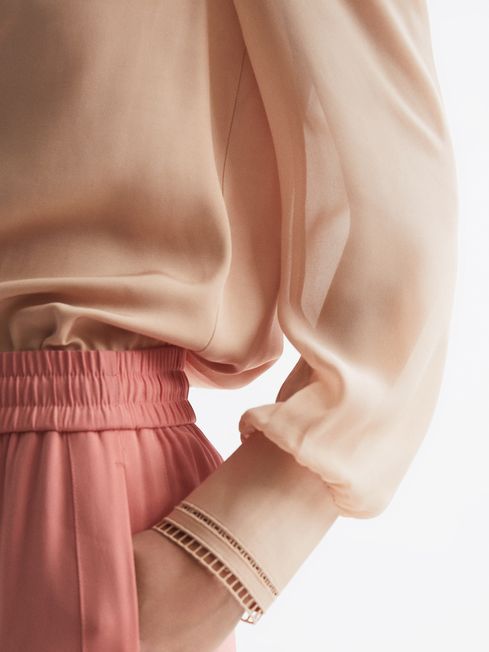 Felicia Ladder Trim Detail Blouse