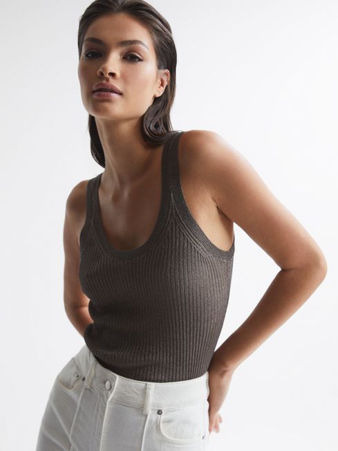 Imogen Metallic Vest Top