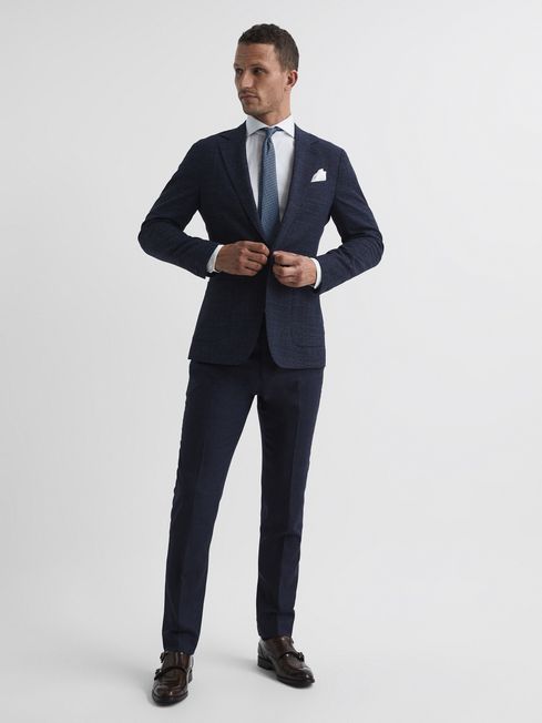 Dunn Textured Slim Fit Blazer