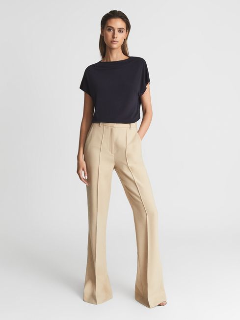 Poppy High Neck Jersey Top