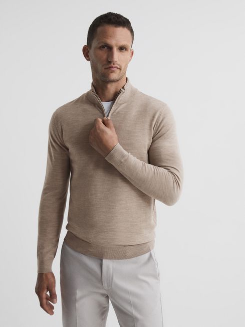 Blackhall Merino Wool Zip Neck Jumper