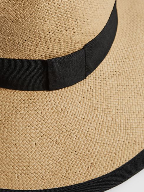 Nina Raffia Woven Wide Brim Hat