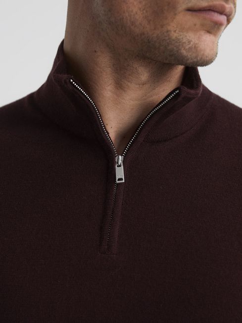 Blackhall Merino Wool Zip Neck Jumper