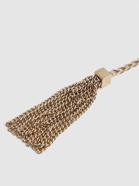 Dali Tubular Snake Chain Gold Belt