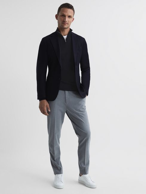 Blackhall Merino Wool Zip Neck Jumper
