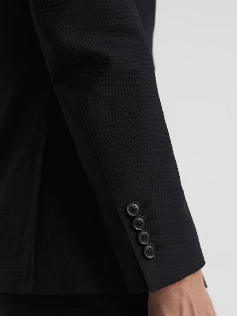 Lead Single Breasted Seersucker Blazer