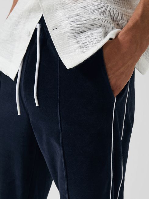Jovis - Che Tapered Velour Drawstring Joggers