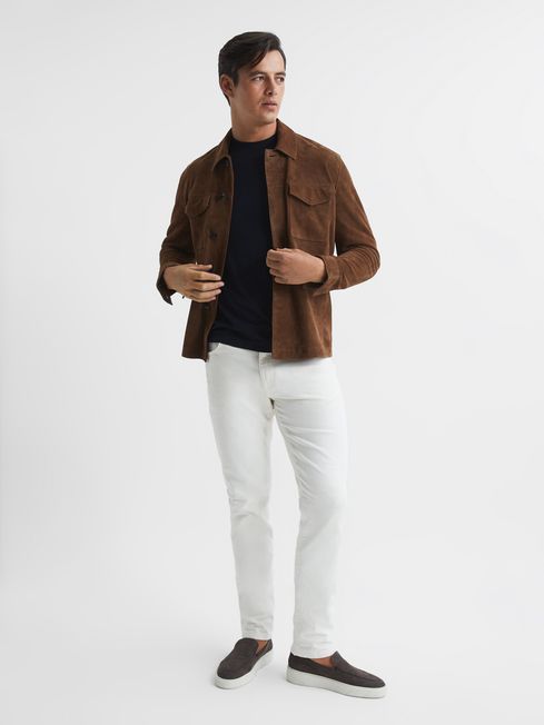 Hunter Mercerised Cotton High Neck T-Shirt
