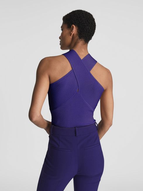 Lily Halter V-Neck Top