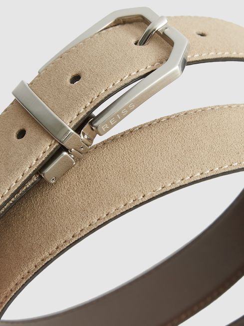 Aldwych Reversible Leather & Suede Belt