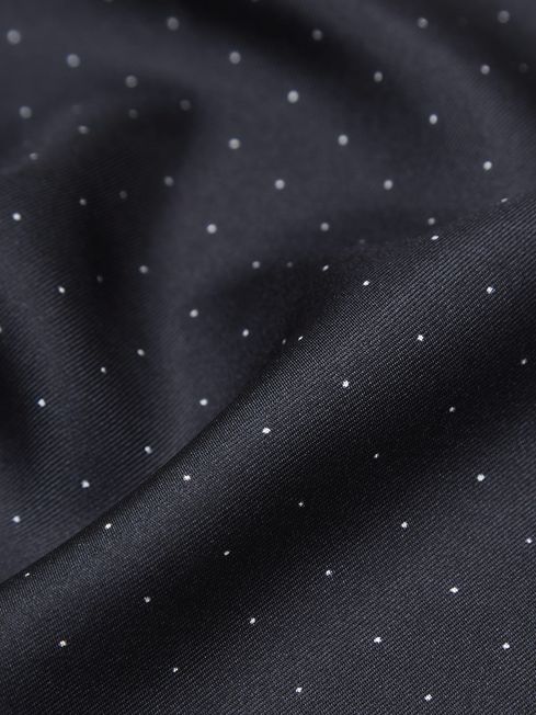 Liam Polka Dot Silk Pocket Square