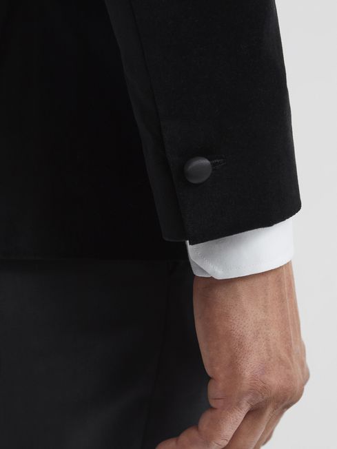 Ace Single Breasted Velvet Blazer