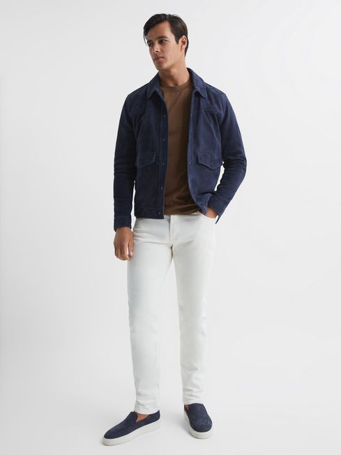 Hunter Mercerised Cotton High Neck T-Shirt