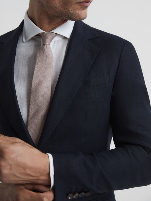 Kin Single Breasted Linen Blazer