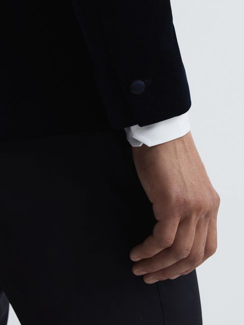 Ace Single Breasted Velvet Blazer