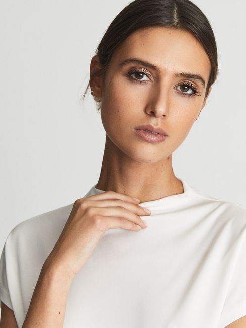 Poppy High Neck Jersey Top