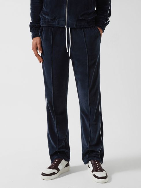 Charles - Che Velour Jogger With Piping