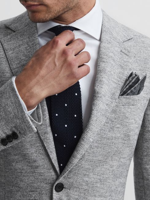 Bibbington Single Breasted Brushed Puppytooth Blazer