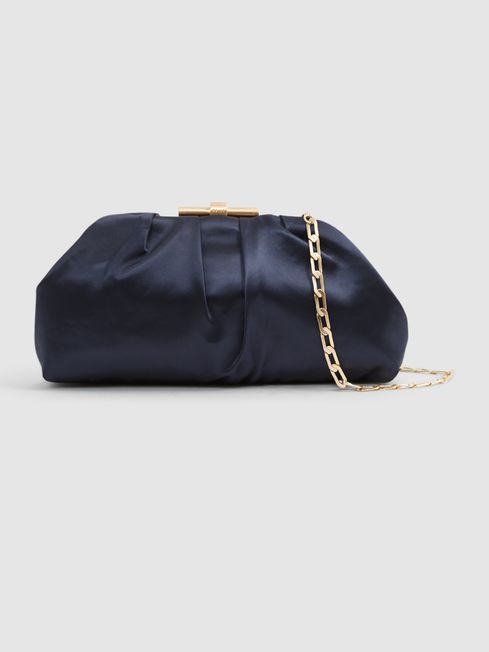 Adaline Satin Satin Clutch Bag