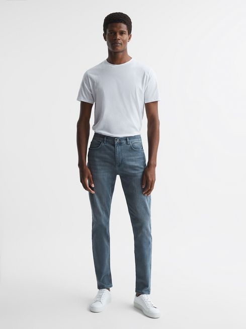 Gather Washed Jersey Slim Jeans