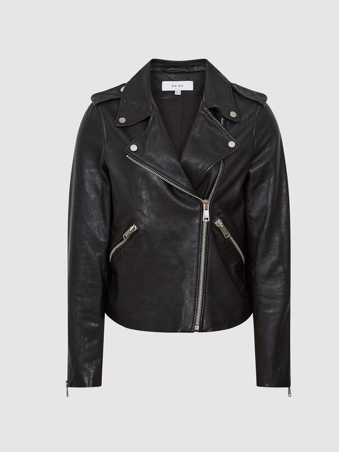 Gigi Leather Biker Jacket