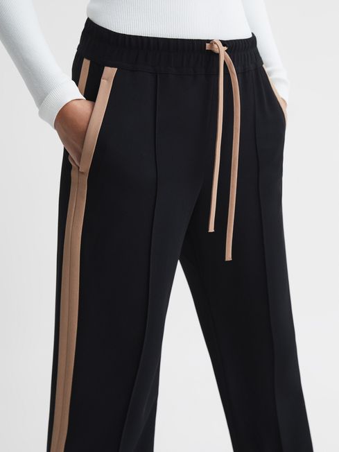 Frazer Wide Leg Side Stripe Trousers