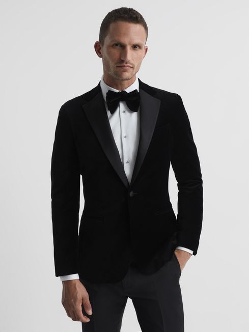 Ace Single Breasted Velvet Blazer