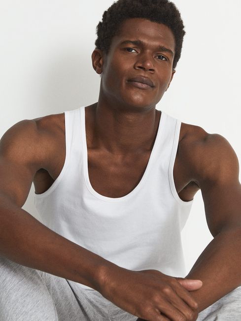 Vinnie Stretch Organic Cotton Nightwear Vest