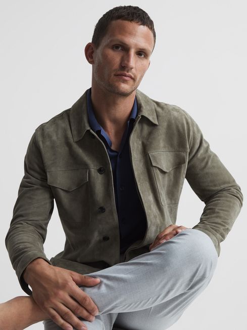 Caspa Mercerised Jersey Cuban Collar Shirt
