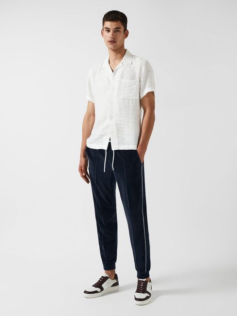 Jovis - Che Tapered Velour Drawstring Joggers