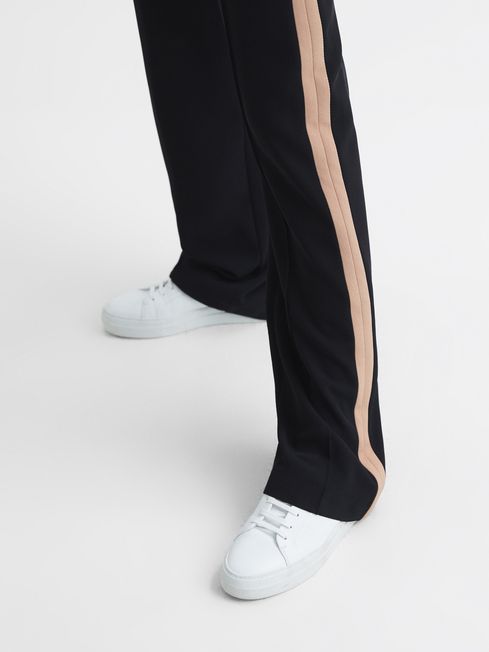 Frazer Wide Leg Side Stripe Trousers