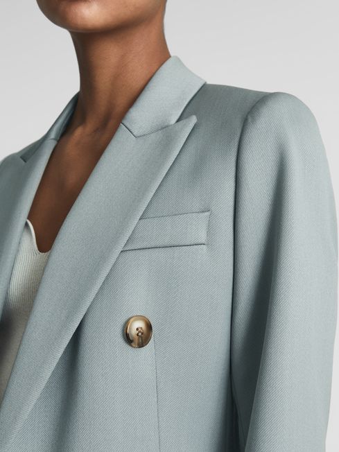 Skye Double Breasted Wool Blend Blazer