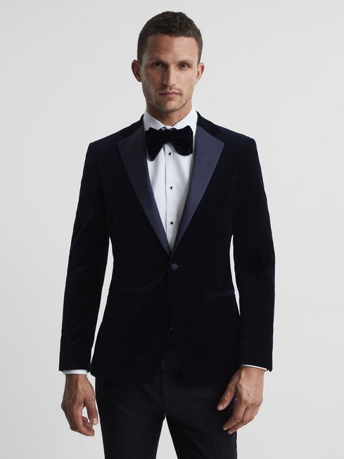 Ace Single Breasted Velvet Blazer