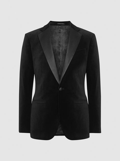Ace Single Breasted Velvet Blazer