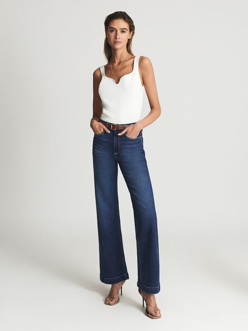 Leenah Paige High Rise Flared Jeans