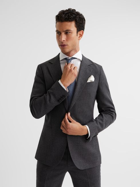 Bamburgh Single Breasted Puppytooth Blazer