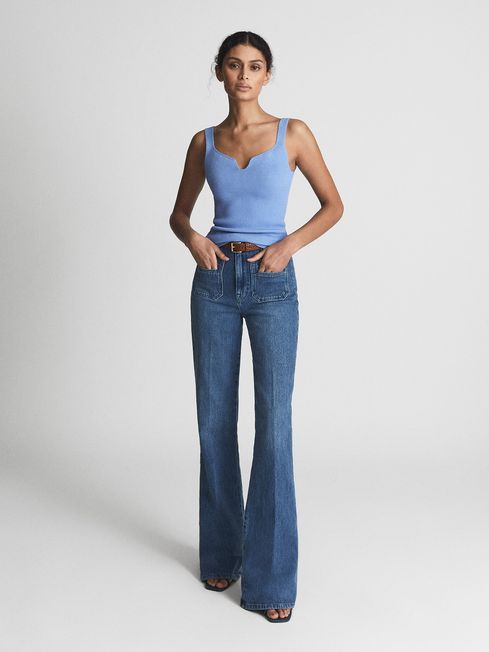 Daisy Sweetheart Neck Top
