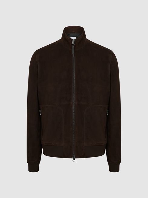Damon Suede Zip Through Jacket
