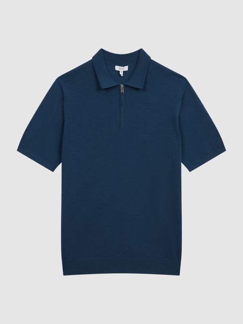 Maxwell Merino Zip Neck Polo T-Shirt